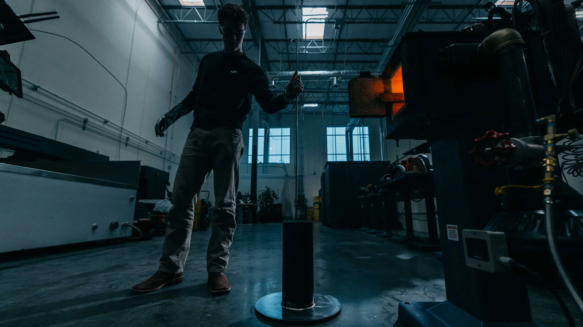 Mach Industries CEO Ethan Thornton at the company’s facility, U.S. Develops Low-Cost Drone Missile Inspired by Ukraine, Matching ATACMS Range