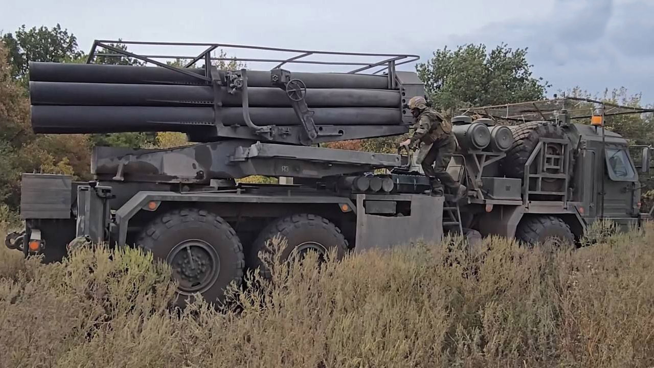 Ukraine`s SOF Destroyed Rare Uragan-1 MLRS, Which Was Initially Confused with Korean KN-09, russian Uragan-1 MLRS