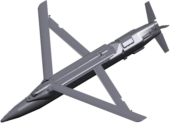 Ukrainian Aircraft Pulverized Location of a russian Military Unit, GBU-39 Small Diameter Bombs in flight, U.S. Air Force