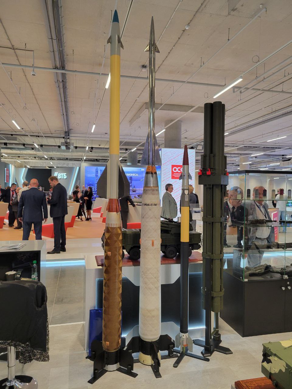 Missiles for the Pantsir system: 57E6E, 57EBM-E (most likely a dead-end design), and TKB-1055