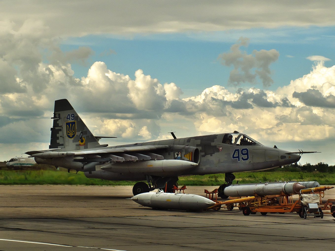 Ukrainian Su-25 attack aircraft