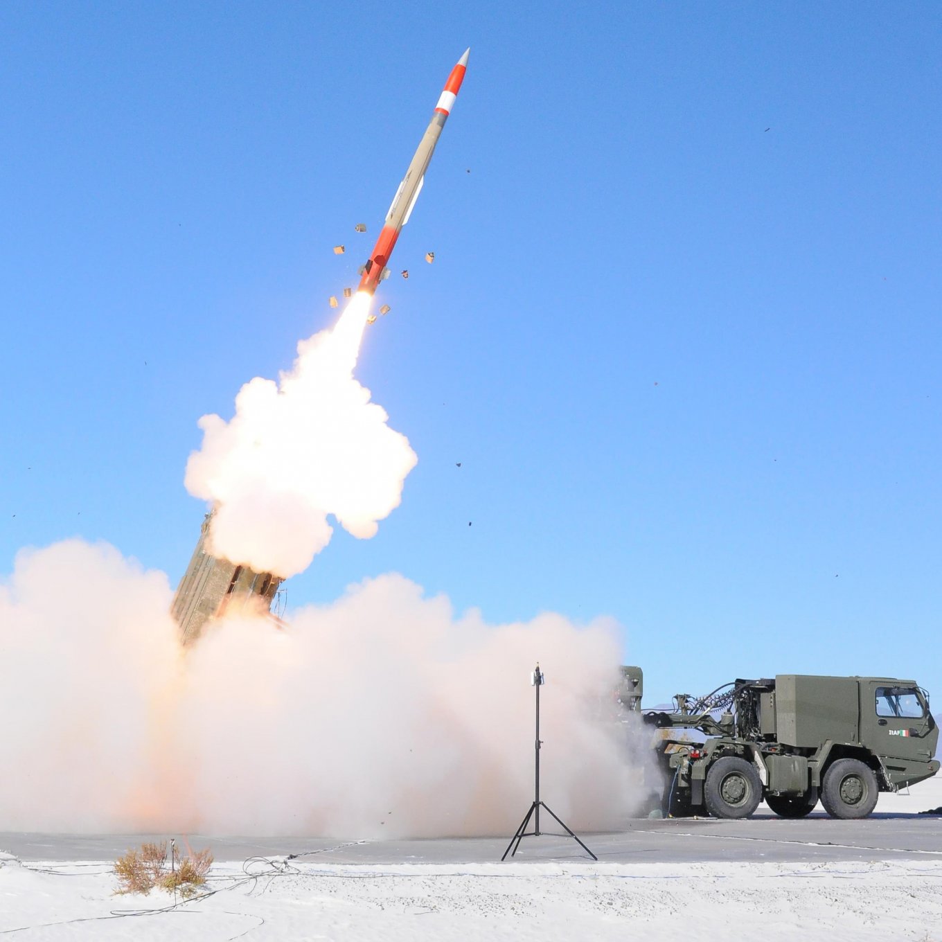Which Country Could Have Secretly Transferred MSE Missiles to Patriot SAM System to Ukraine for the First Time, Launch of PAC-3 MSE missile from a Patriot PAC-3 SAM system