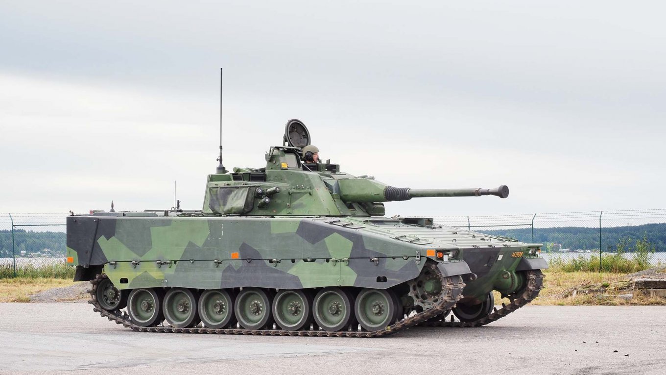 CV 9040 infantry fighting vehicle is amed with a 40mm gun