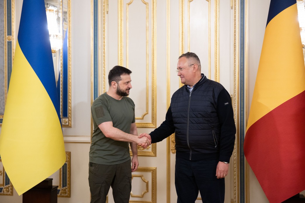 President of Ukraine Volodymyr Zelenskyi met with the Prime Minister of Romania Nicolae Ciucă