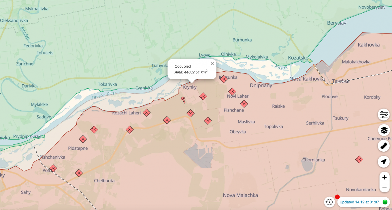 Krynky, Kherson region, Ukraine Defense Express The UK Defense Intelligence: russia’s New 104th Guards Division Crushed in Kherson