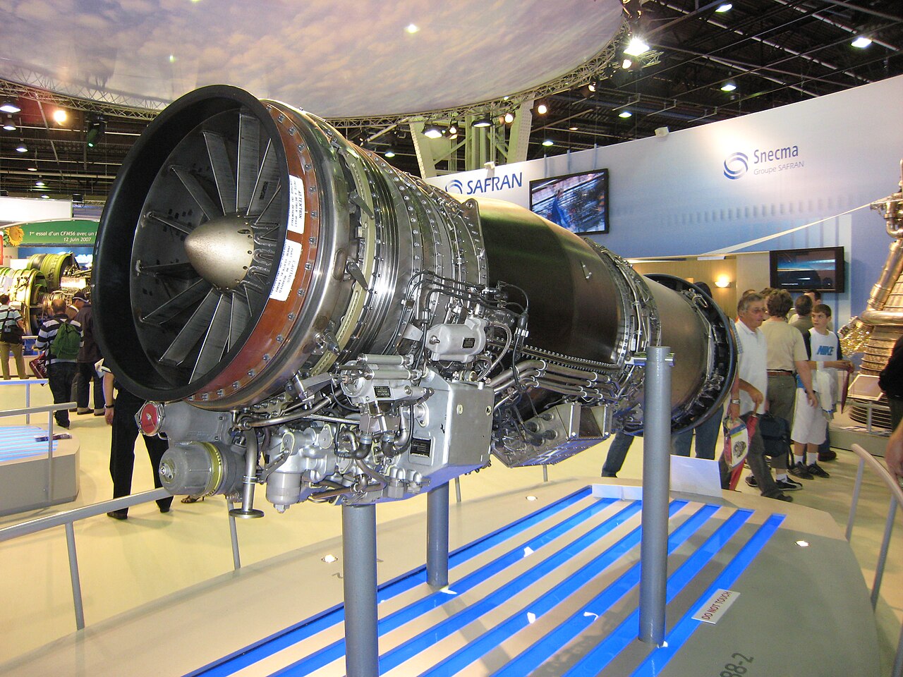 French M88 engine installed in Rafale fighter