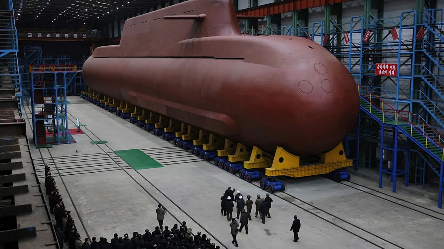 North Korean nuclear-powered strategic guided missile submarine Defense Express Kim Jong Un Inspects North Korea's First Nuclear-Powered Submarine