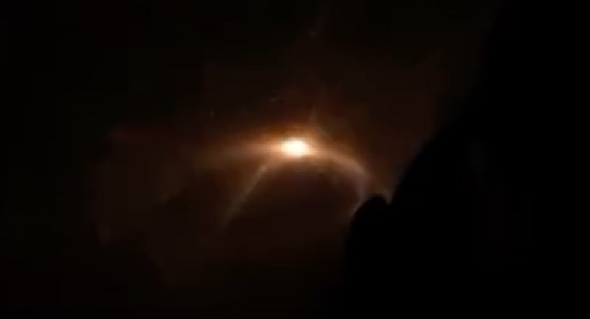 The destruction of russian Geran-5 jet-powered drone / Screenshot from video