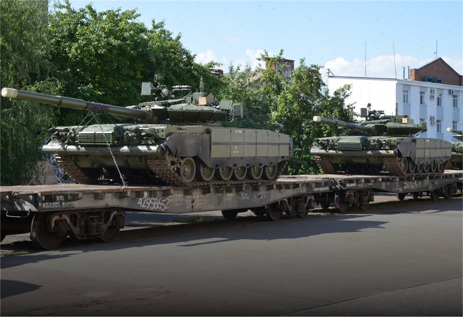 Transfer of a batch of T-80BVM tanks from 