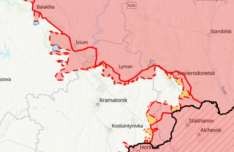 The current situation in the area of Izium, Severodonetsk and Popasna, Defense Express