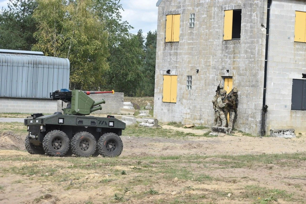 Polish Goblin UGV, September 2026 / Photo credit: Belgian Armed Forces