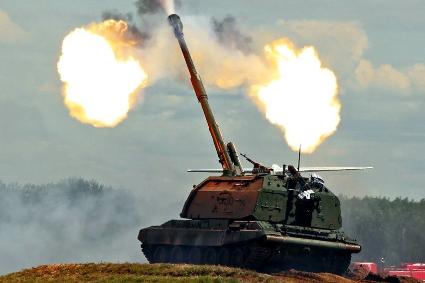 Firing of the Krasnopol guided projectile from the Rashist self-propelled gun, The Armed Forces of Ukraine Captured Russian Krasnopol Guided Artillery Shells Near Izyum for the First Time, Defense Express