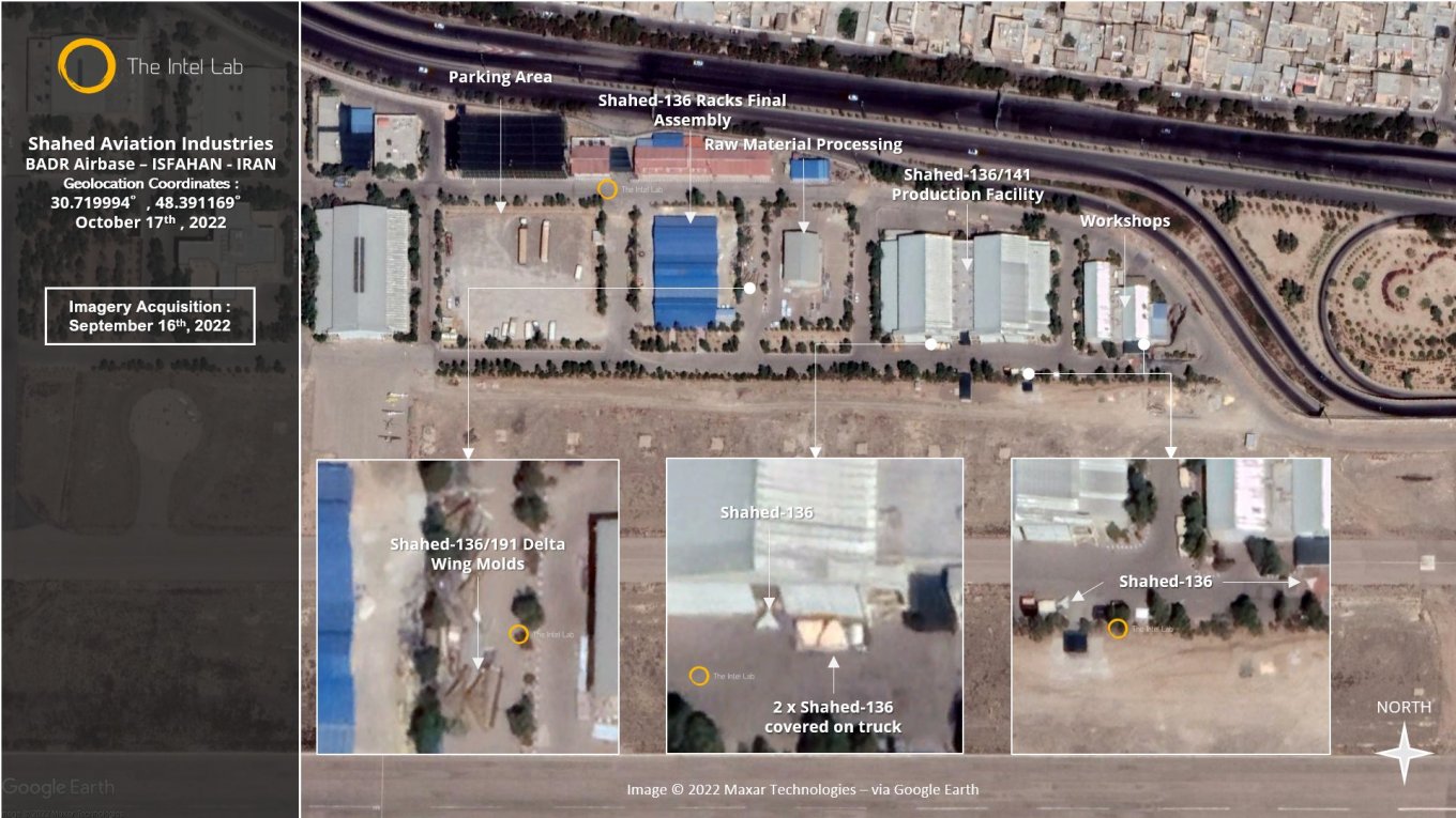 Shahed-131 and Shahed-136 kamikaze drone production facilities in Isfahan, Iran, September 2022, How Did It Happen That More Than 80% of Components for Iranian Kamikaze Drones Were Purchased in the U.S.,Defense Express