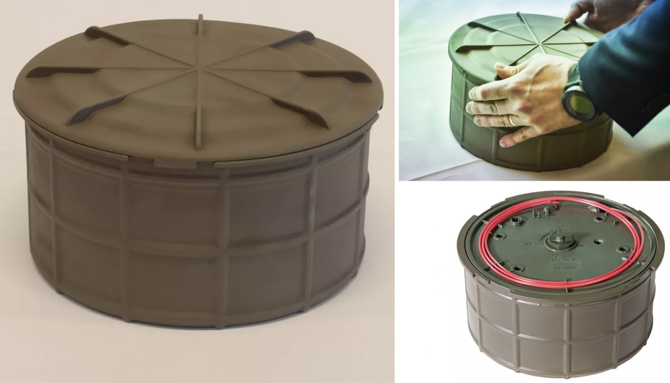 Leijona Instituutti Oy Take Off Canister mine / Defense Express / With 3,000 km of Unprotected Border, Lithuania and Finland are Yet to Remember How to Make Anti-Personnel Landmines