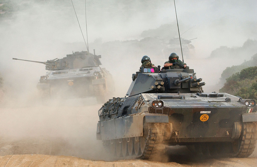 Italian Dardo infantry fighting vehicles