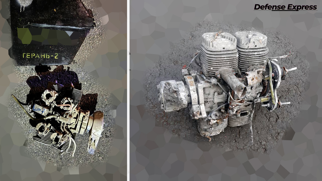 One of the simplified engines found on a downed Shahed-136 loitering munition / Defense Express / How Much russia Pays for Shahed Now, Down From $300,000 Per Drone in 2022