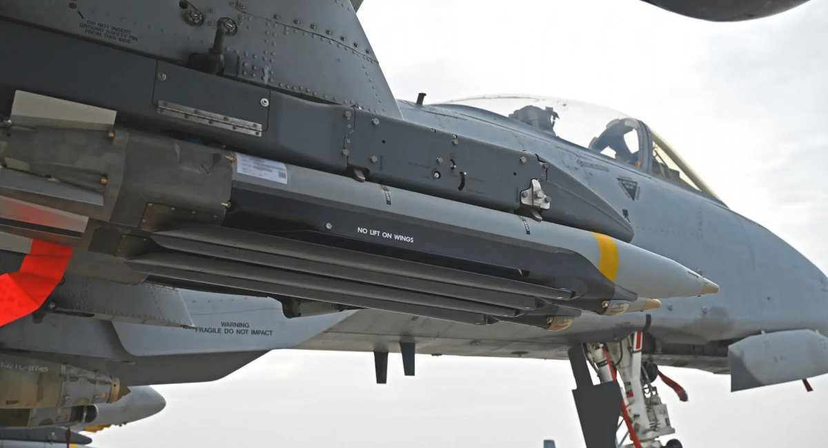 GBU-39 under wing of A-10 attack aircraft