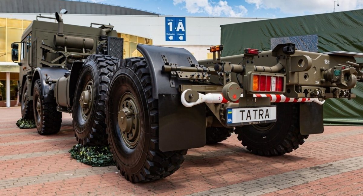 Tatra T 815-7T3R41 8x8 at the Arms and Security-2021 exhibition in Kyiv, 2021