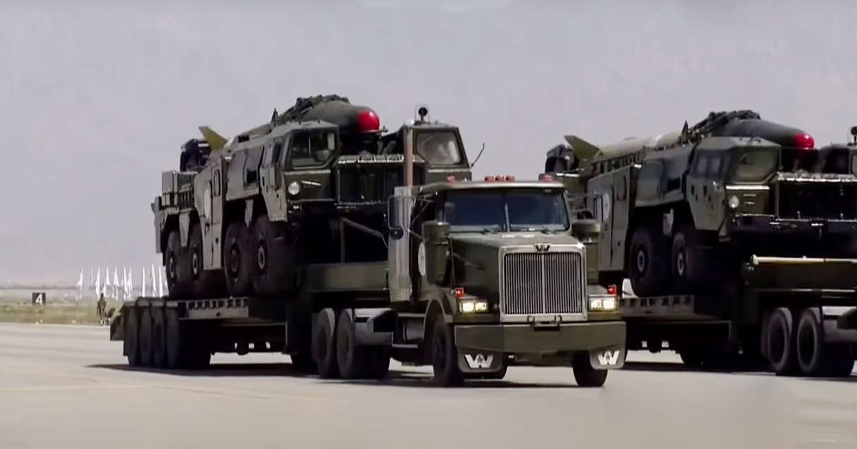 Taliban shows off its captured R-17 Elbrus SRBMs at a military parade in Afghanistan, August 2022