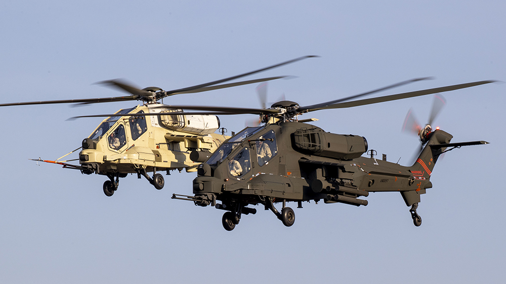 Prototypes of the AW249 attack helicopter