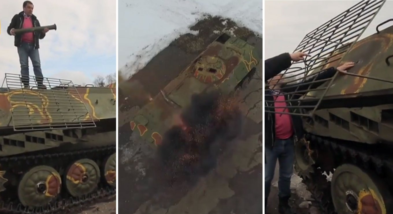 Russians Armoring Their BMP’s With Rabitz Chain Link Net, Defense Express, war in Ukraine, Russian-Ukrainian war