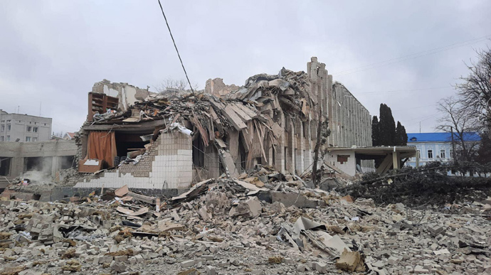 The school in Zhytomyr after missile shelling