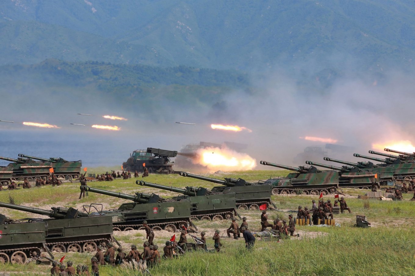 Military drills in North Korea