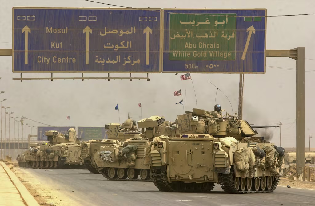 Bradley IFV 7th Cavalry Regiment near Baghdad in 2003