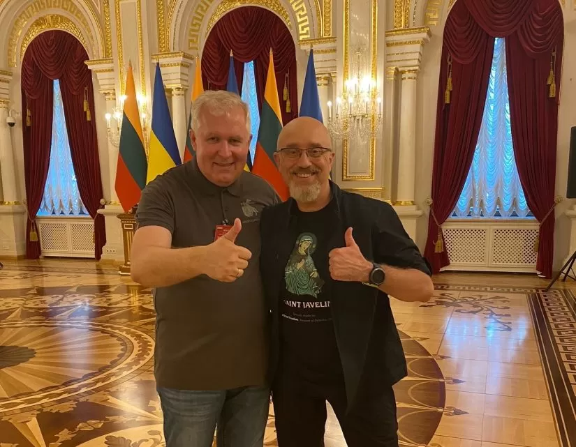 Arvydas Anušauskas also visited Ukraine’s capital that day to meet with his counterpart Oleksii Reznikov