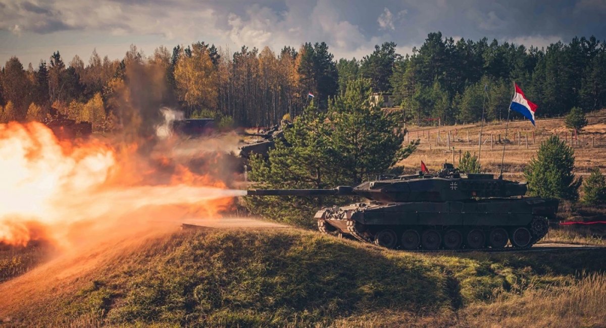 Illustrative photo: formally Bundeswehr's Leopard 2A7 tanks that's been leased to the Dutch army participate in joint exercises in Lithuania in October 2021 / Photo credit: Andy Meier, Nato’s Enhanced Forward Presence In Lithuania