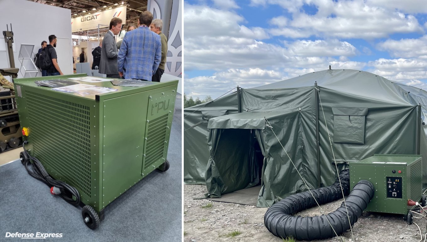 Updated photo: Borey Tent air conditioner for tents and temporary structures at Eurosatory 2024 / Photo provided by TPU
