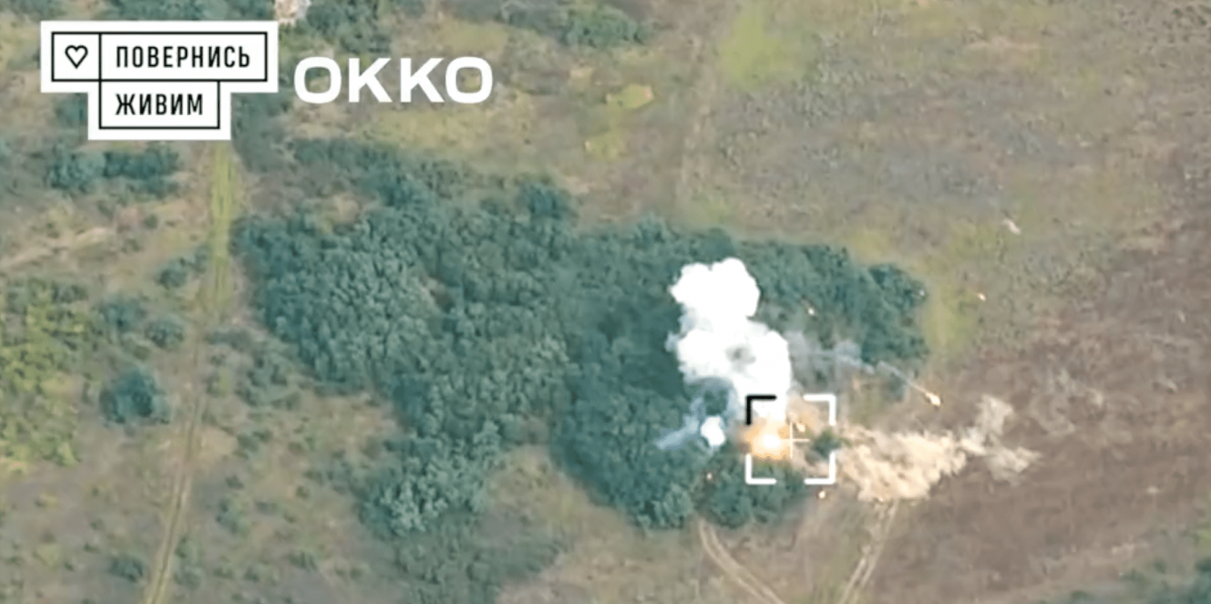 Destruction of the BM-27 Uragan MLRS, Spectacular Footage of russian MLRSs Destruction With Fireworks Under Watchful Eye of Ukrainian UAV, Defense Express