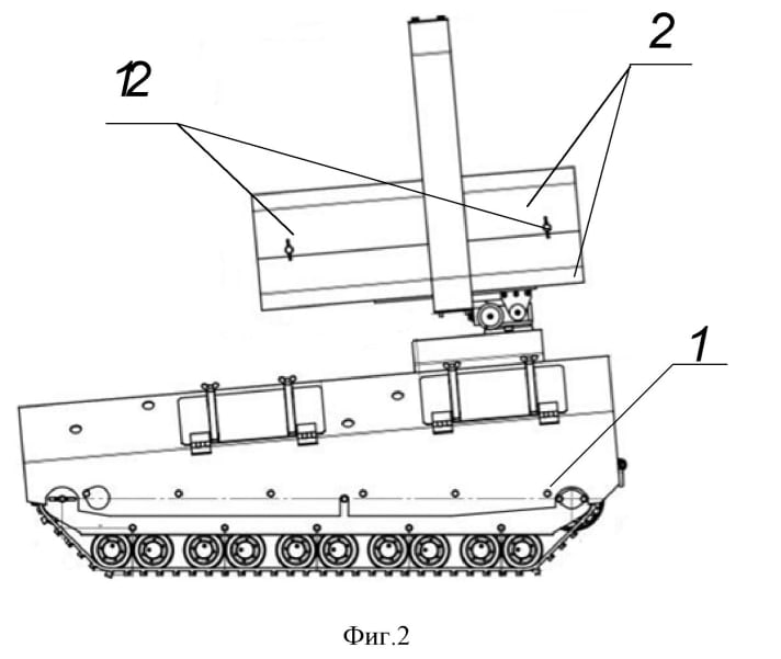 The mini-TOS-1A, developed on the UGV basis. An image from the patent / Defense Express / Mini-Robo-TOS: New Threat From russia or Another Scam for Embezzlement