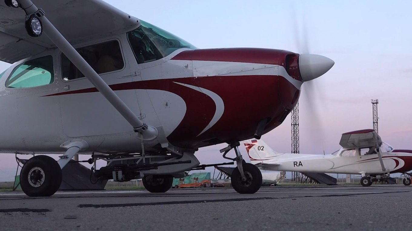 The Cessna 172 aircraft Defense Express Moscow's Innovation Backfires: Propaganda Footage Reveals Secret Yak-52 Base