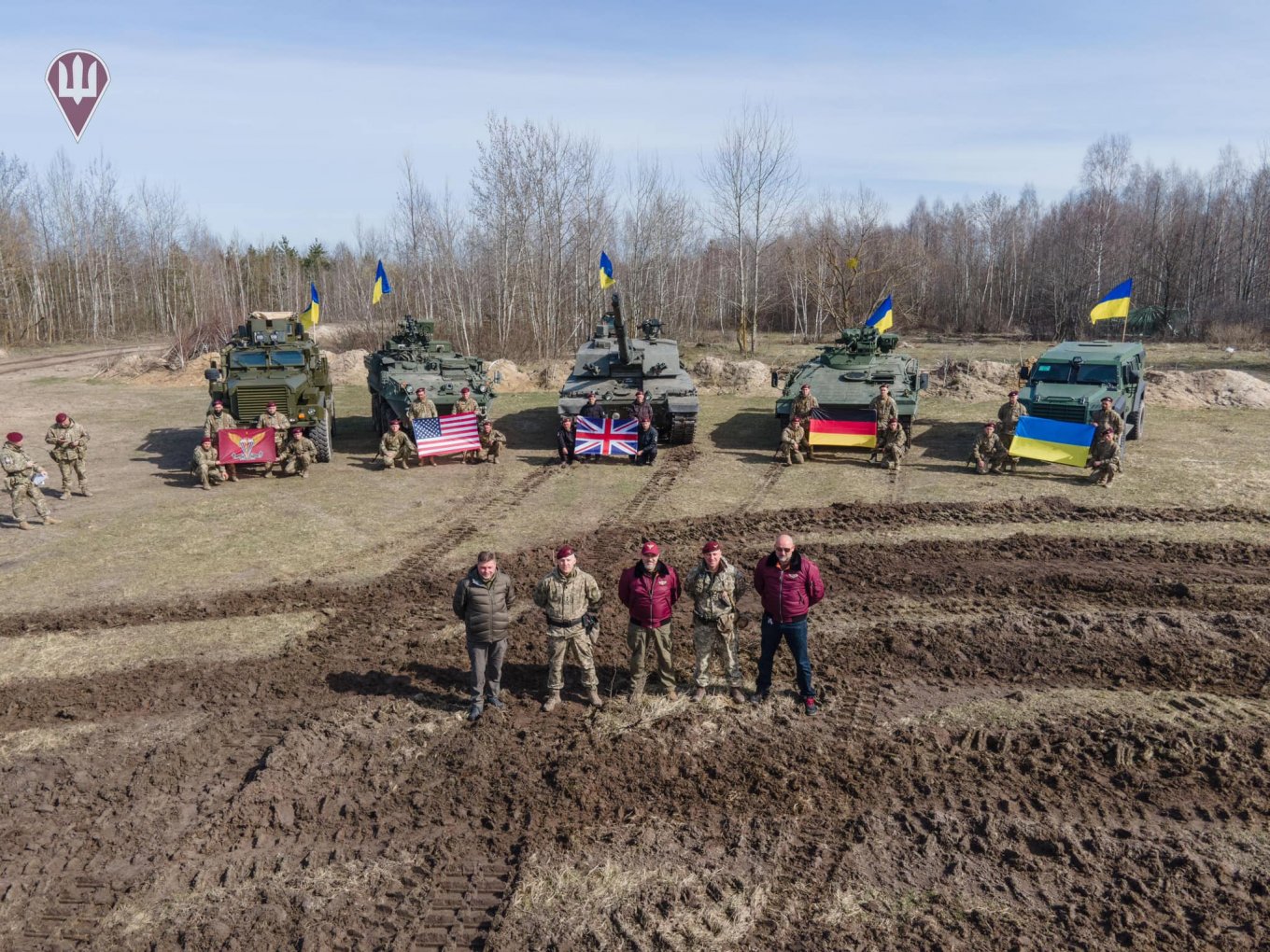 Various types of armored equipment showcased by the Air Assault Forces of AFU