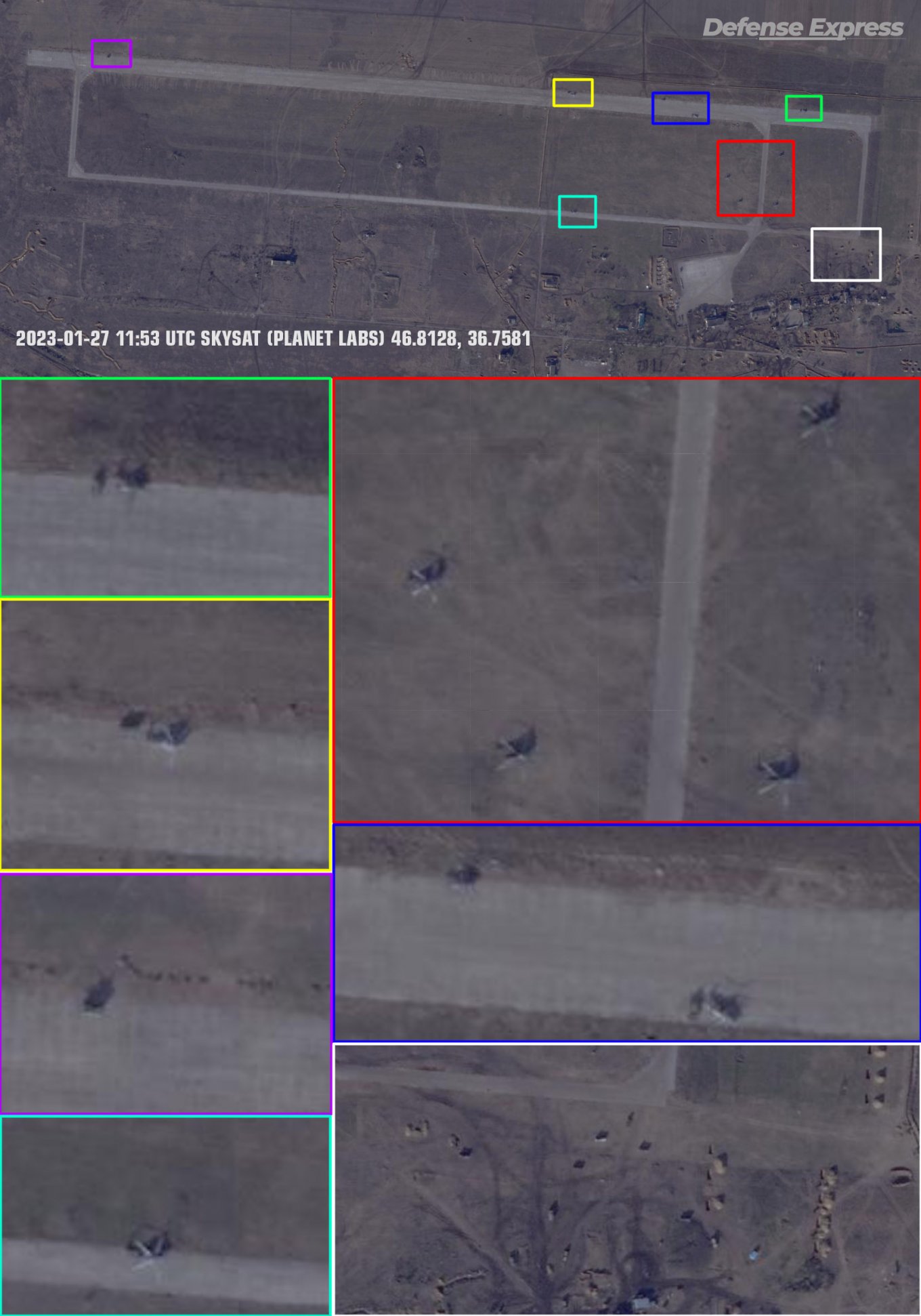 Russians Preparing the Airfield In Occupied Berdyansk For a Circular Defense: Three Rows of Wagner Pyramids And 15 Km of Fortifications, Defense Express, war in Ukraine, Russian-Ukrainian war