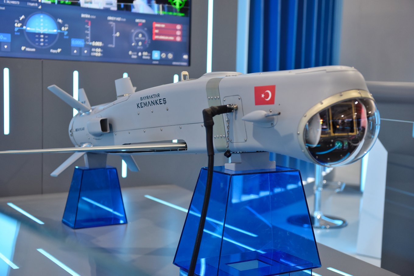 Kemankeş loitering munition was presented during the Teknofest 2023 in Turkiye