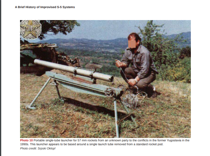 Portable launcher for S-5 / News Hub / Even T-62 Used to Carry Improvised S-5 Rocket Launchers: Lessons From Afghanistan, Yugoslavia, Syria