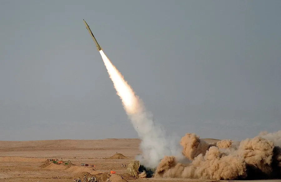 Launch of the iranian Fateh-110 ballistic missile