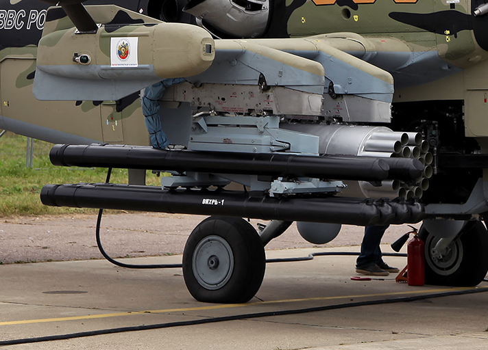 Ka-52 with Vikhr-1 missiles