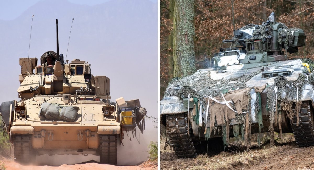 American M2 Bradley and German Marder infantry fighting vehicles, Defense Express