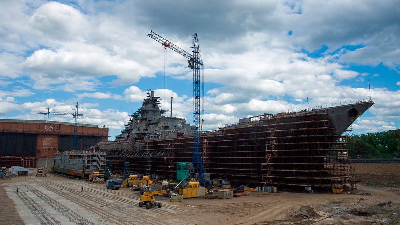 The Admiral Nakhimov nuclear cruiser