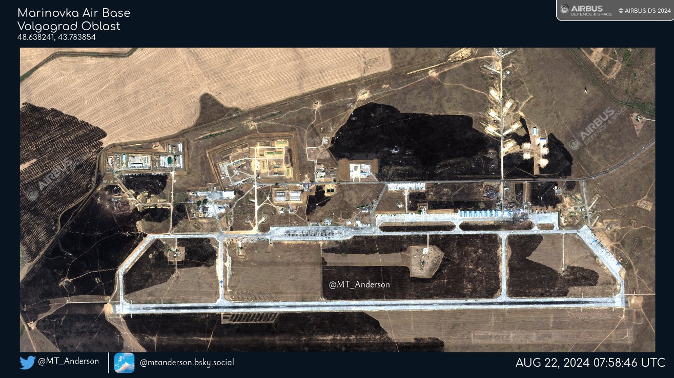 Satellite Images Show Aftermath of Strike on russian Marinovka Airbase, Defense Express