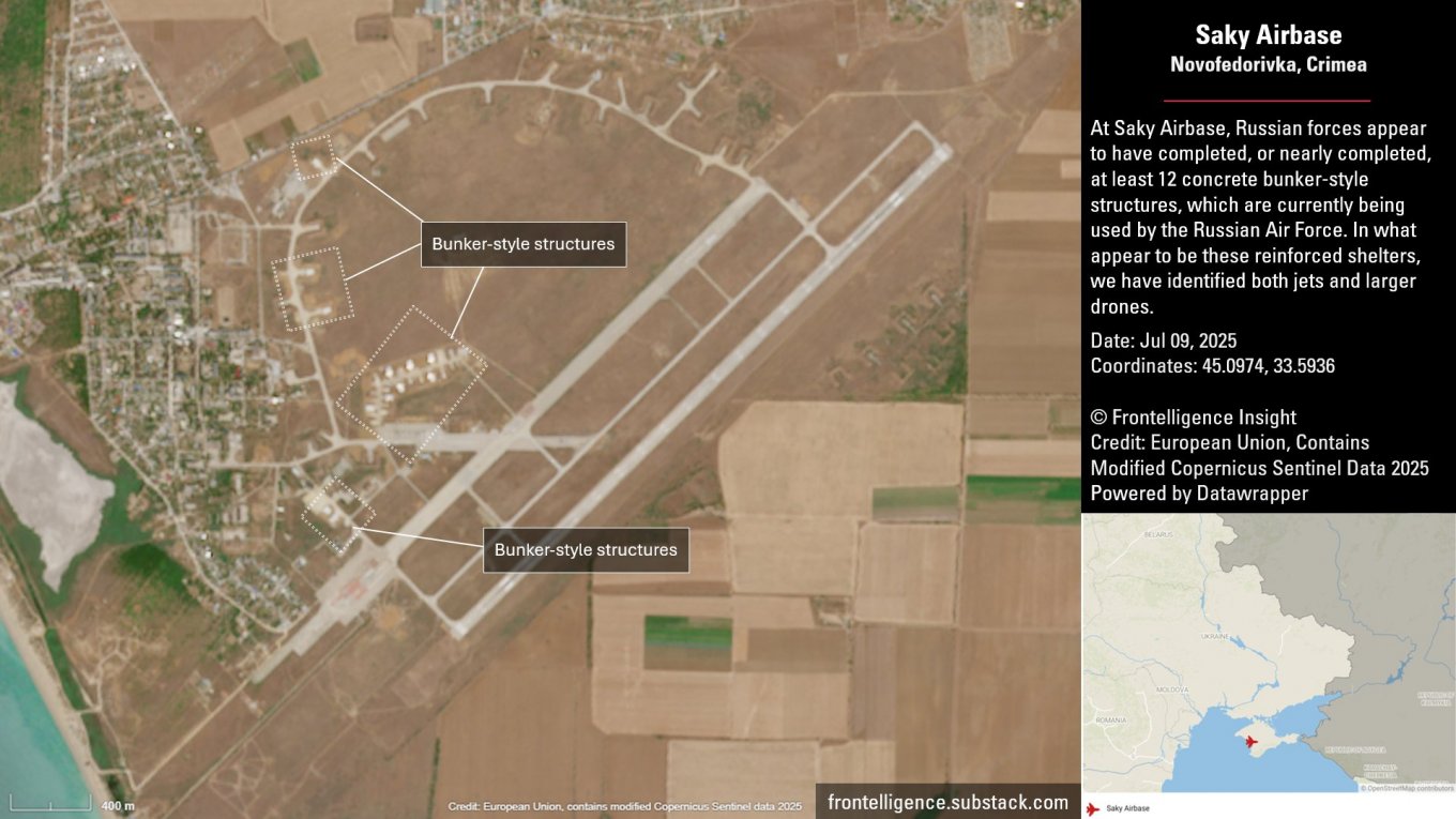 Operation Pavutyna, What Is Happening Now at Airfields Where russian Strategic Aviation Was Destroyed, Saky Air Base, Novofedorivka, Crimea, July 9, 2025