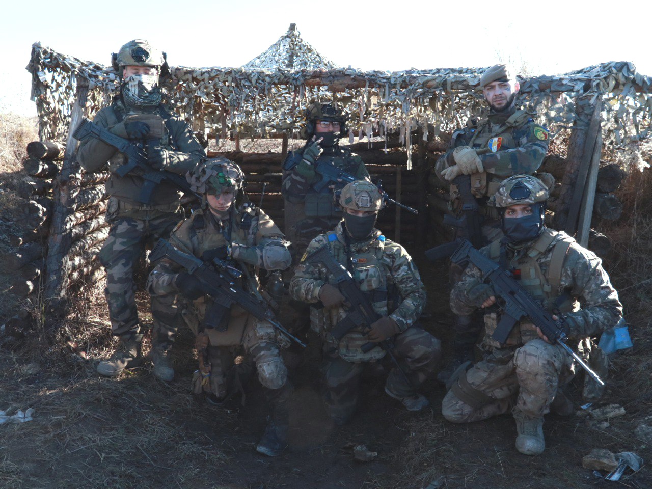 French Cook Fries russian Invaders with an American Grenade Launcher