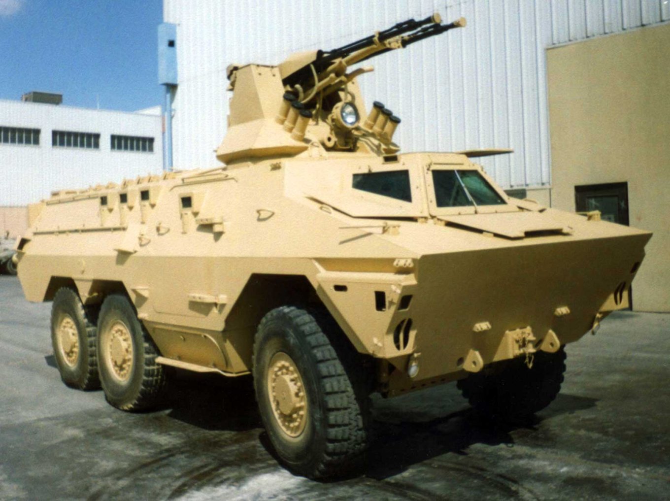 Ratel IFV equipped with the Ukrainian BAU-23x2 RCWS