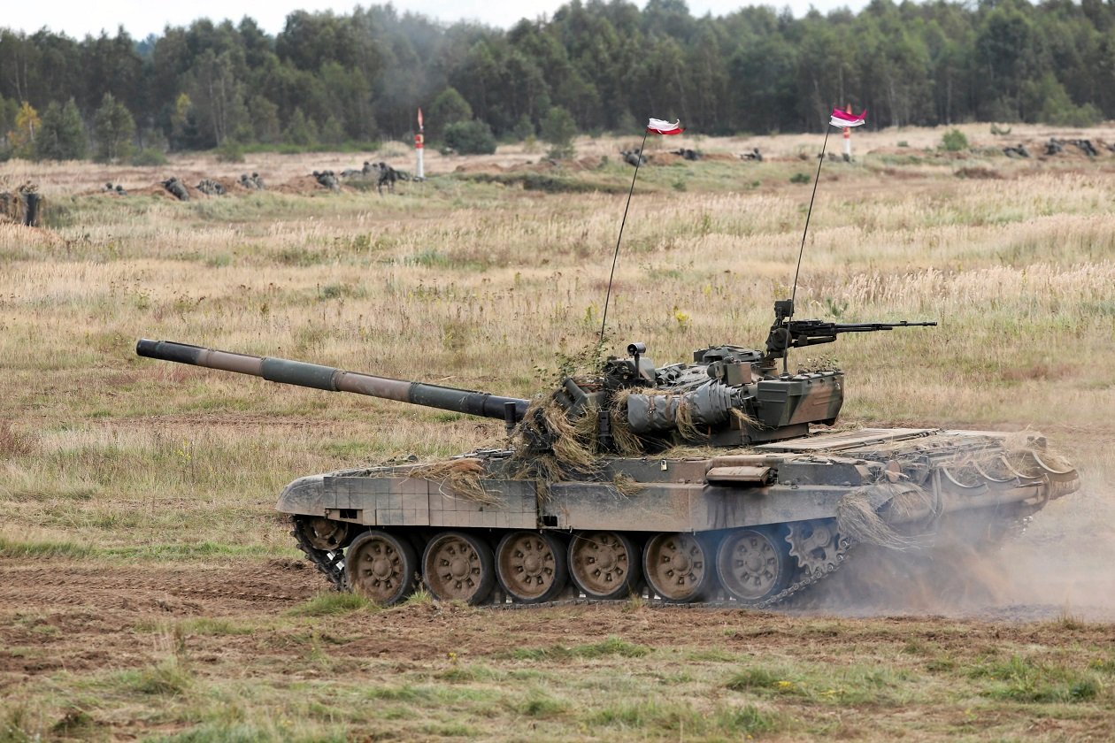 Polish T-72 main battle tank