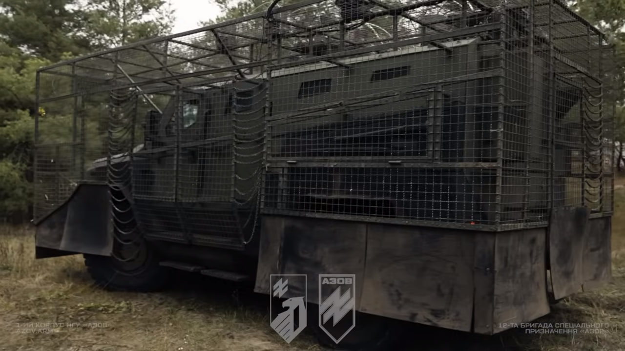 Azov Brigade Tests Varta-2 Armored Vehicle in Combat, Vehicle Successfully Withstands FPV Drone Attack, Defense Express