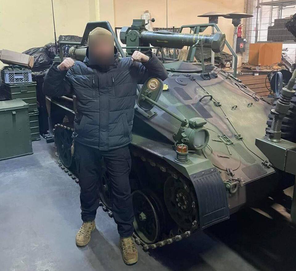Wiesel 1 armored vehicle, reportedly purchased by Ukrainians for their army, photo published December 2023