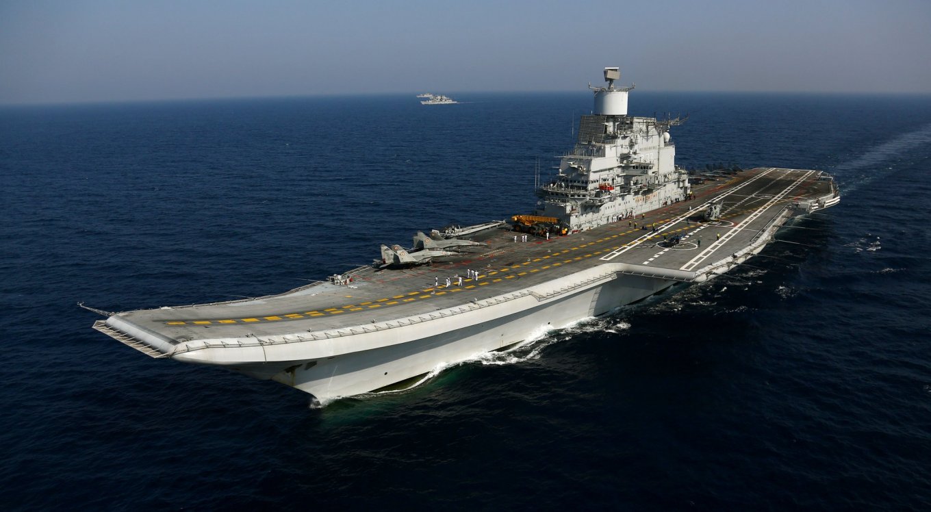 Illustrative photo: the INS Vikramaditya in service with the Indian Navy / Defense Express / russia Wants to Dust Off and Revive the Yak-141 VTOL Aircraft Project, Terminated in 1992